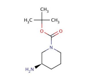 (R)-(&minus;)-3-Amino-1-Boc-piperidine (CAS 188111-79-7) - chemical structure image