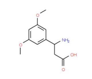 (R)-3-Amino-3-(3,5-dimethoxyphenyl)propionic acid (CAS 744193-65-5) - chemical structure image