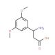(R)-3-Amino-3-(3,5-dimethoxyphenyl)propionic acid (CAS 744193-65-5) - chemical structure image