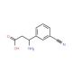 (R)-3-Amino-3-(3-cyanophenyl)propionic acid (CAS 761396-82-1) - chemical structure image