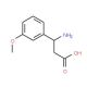 (R)-3-Amino-3-(3-methoxyphenyl)propionic acid (CAS 765895-65-6) - chemical structure image