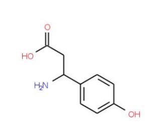 (R)-3-Amino-3-(4-hydroxyphenyl)propionic acid (CAS 73025-69-1) - chemical structure image