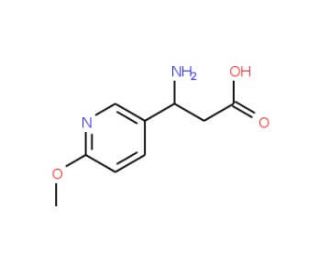 (R)-3-Amino-3-(6-methoxy-3-pyridyl)propionic acid (CAS 712321-46-5) - chemical structure image