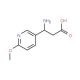 (R)-3-Amino-3-(6-methoxy-3-pyridyl)propionic acid (CAS 712321-46-5) - chemical structure image