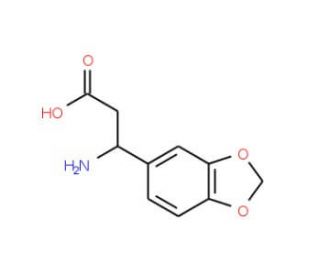 (R)-3-Amino-3-benzo[1,3]dioxol-5-yl-propionic acid (CAS 723284-85-3) - chemical structure image