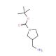 (R)-3-(Aminomethyl)-1-N-Boc-pyrrolidine (CAS 199174-29-3) - chemical structure image