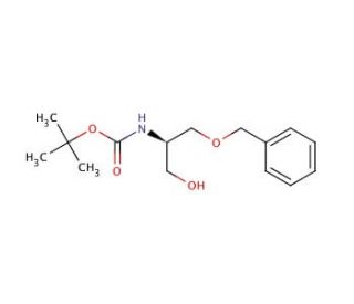 (R)-(&plus;)-3-Benzyloxy-2-(Boc-amino)-1-propanol (CAS 127559-33-5) - chemical structure image