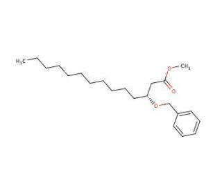 R-(3)-Benzyloxymyristic Acid Methyl Ester (CAS 114264-01-6) - chemical structure image