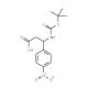 (R)-3-Boc-amino-3-(4-nitrophenyl)propionic acid (CAS 500770-85-4) - chemical structure image