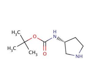 (R)-3-(Boc-amino)pyrrolidine (CAS 122536-77-0) - chemical structure image