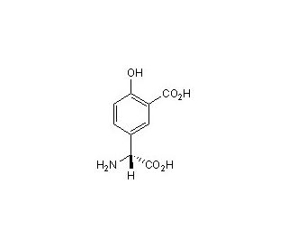 (R)-3-Carboxy-4-hydroxyphenylglycine (CAS 13861-03-5) - chemical structure image