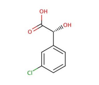 (R)-(&minus;)-3-Chloromandelic acid (CAS 61008-98-8) - chemical structure image