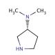 (R)-(+)-3-(Dimethylamino)pyrrolidine (CAS 132958-72-6) - chemical structure image
