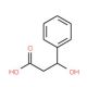 (R)-(+)-3-Hydroxy-3-phenylpropionic acid (CAS 2768-42-5) - chemical structure image