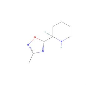 (R)-3-Methyl-5-(piperidin-2-yl)-1,2,4-oxadiazole hydrochloride (CAS 1604285-69-9) - chemical structure image