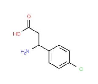 (R)-3-(p-chlorophenyl)-beta-alanine (CAS 131690-61-4) - chemical structure image