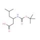 (R)-3-tert-Butoxycarbonylamino-5-methyl-hexanoic acid - chemical structure image