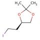 (R)-4-(2-Iodoethyl)-2,2-dimethyl-[1,3]dioxolane (CAS 165657-74-9) - chemical structure image