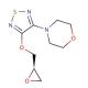 (R)-4-[4-(Oxiranylmethoxy)-1,2,5-thiadiazol-3-yl]morpholine (CAS 741719-53-9) - chemical structure image