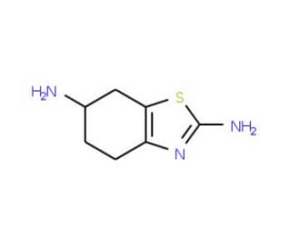(R)-4,5,6,7-Tetrahydro-benzothiazole-2,6-diamine (CAS 106092-11-9) - chemical structure image