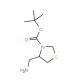 (R)-4-Aminomethyl-thiazolidine-3-carboxylic acid tert-butyl ester (CAS 391248-13-8) - chemical structure image