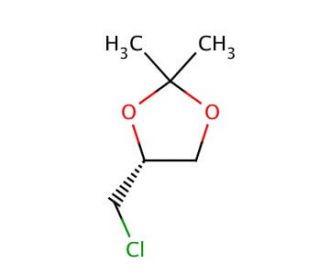 (R)-(&plus;)-4-(Chloromethyl)-2,2-dimethyl-1,3-dioxolane (CAS 57044-24-3) - chemical structure image