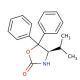 (R)-(+)-4-Isopropyl-5,5-diphenyl-2-oxazolidinone (CAS 191090-32-1) - chemical structure image