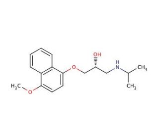 (R)-4-Methoxy Propranolol (CAS 437999-44-5) - chemical structure image
