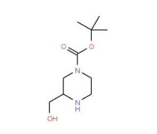 (R)-4-N-Boc-2-hydroxymethyl-piperazine (CAS 278788-66-2) - chemical structure image