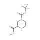 (R)-4-N-Boc-piperazine-2-carboxylic acid methyl ester (CAS 438631-77-7) - chemical structure image