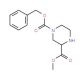 (R)-4-N-Cbz-piperazine-2-carboxylic acid methyl ester (CAS 405175-79-3) - chemical structure image