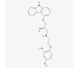 (R)-(&plus;)-4&prime;-Hydroxyphenyl Carvedilol (CAS 1217770-29-0) - chemical structure image