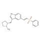 R-5-(2-Benzenesulphonylethenyl)-3-(N-methylpyrrolidin-2-ylmethyl)-1H-indole (CAS 180637-89-2) - chemical structure image
