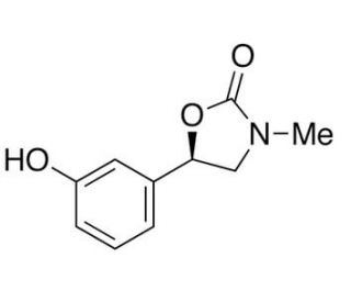 (R)-5-(3-Hydroxyphenyl)-3-methyl-2-oxazolidinone (CAS 110193-49-2) - chemical structure image