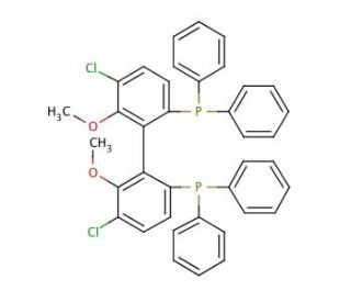(R)-(&plus;)-5,5&prime;-Dichloro-2,2&prime;-bis(diphenylphosphino)-6,6&prime;-dimethoxy-1,1&prime;-biphenyl (CAS 185913-97-7) - chemical structure image
