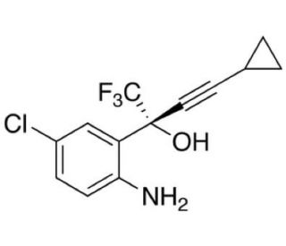 (R)-5-Chloro-&alpha;-cyclopropylethynyl-2-amino-&alpha;-trifluoromethyl benzenemethanol (CAS 927812-33-7) - chemical structure image