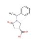 (R)-5-Oxo-1-(1-phenylethyl)-3-pyrrolidinecarboxylic acid (CAS 99735-43-0) - chemical structure image