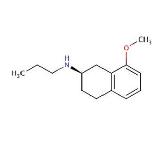 (R)-8-methoxy-N-propyl-1,2,3,4-tetrahydronaphthalen-2-amine - chemical structure image
