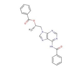 (R)-9-[2-Benzyloxypropyl)-N6-benzoyl Adenine - chemical structure image