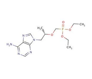 (R)-9-[2-(Diethylphosphonomethoxy)propyl] Adenine (CAS 180587-75-1) - chemical structure image