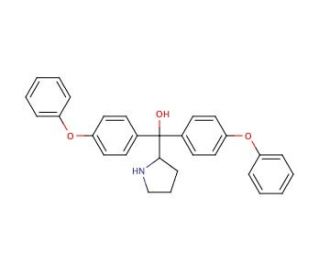 (R)-a,a-bis(4-Phenoxyphenyl)-2-pyrrolidinemethanol hydrochloride - chemical structure image