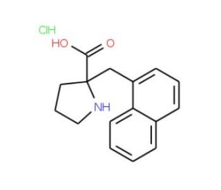 (R)-alpha-(1-Naphthalenylmethyl)proline HCl (CAS 637020-97-4) - chemical structure image
