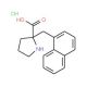(R)-alpha-(1-Naphthalenylmethyl)proline HCl (CAS 637020-97-4) - chemical structure image