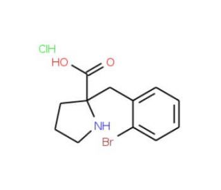(R)-alpha-(2-Bromobenzyl)proline HCl (CAS 637020-86-1) - chemical structure image