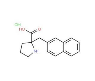 (R)-alpha-(2-Naphthalenylmethyl)proline HCl (CAS 679796-42-0) - chemical structure image