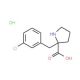 (R)-alpha-(3-Chlorobenzyl)proline HCl (CAS 637020-80-5) - chemical structure image