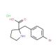 (R)-alpha-(4-Bromobenzyl)proline HCl (CAS 637020-91-8) - chemical structure image