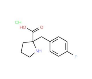 (R)-alpha-(4-Fluorobenzyl)proline HCl (CAS 637020-68-9) - chemical structure image