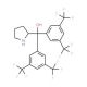 (R)-α,α-Bis[3,5-bis(trifluoromethyl)phenyl]-2-pyrrolidinemethanol (CAS 948595-00-4) - chemical structure image