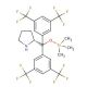 (R)-α,α-Bis[3,5-bis(trifluoromethyl)phenyl]prolinol trimethylsilyl ether (CAS 908303-26-4) - chemical structure image